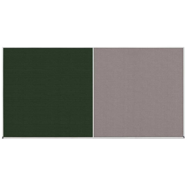 Enclosed Corkboard, 1 Door, 48"x36", 4" Fra, UV3416-SATIN-SURF